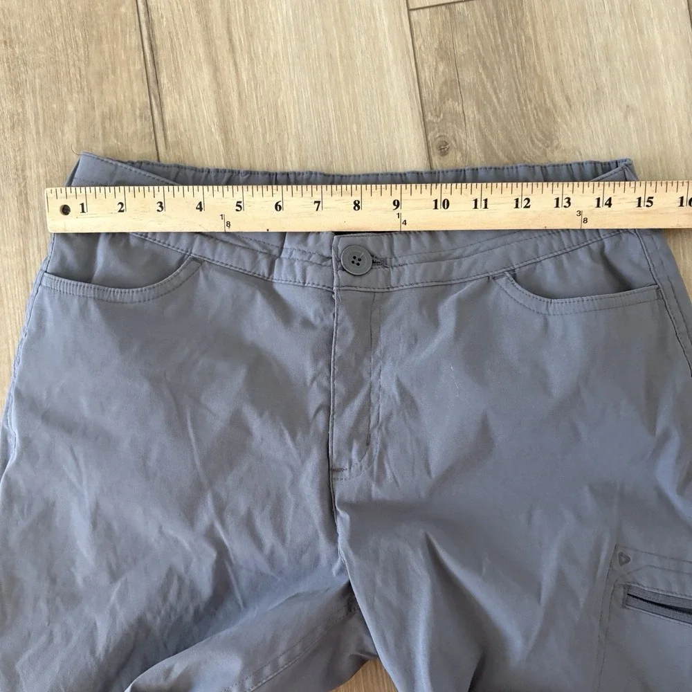 Eddie Bauer WR Fleece Lined Rainier Pants Womens Small Graphite Gray Stretch